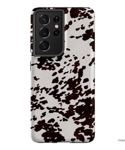 Cowhide Charm Printed Phone Cases Samsung Galaxy S21 Ultra / Armoured by The Dairy - The Dairy