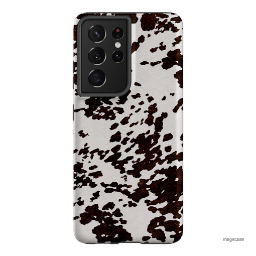 Cowhide Charm Printed Phone Cases Samsung Galaxy S21 Ultra / Armoured by The Dairy - The Dairy