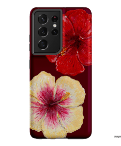 Hibiscus Flower Printed Phone Cases Samsung Galaxy S21 Ultra / Armoured by BG. Studio - The Dairy