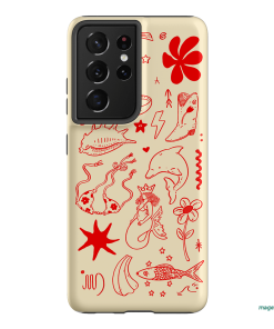 Spiced Cowboy Cream Printed Phone Cases Samsung Galaxy S21 Ultra / Armoured by Easty Beasty - The Dairy