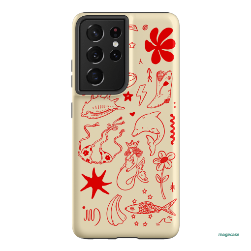 Spiced Cowboy Cream Printed Phone Cases Samsung Galaxy S21 Ultra / Armoured by Easty Beasty - The Dairy