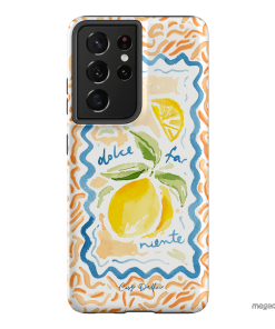 Dolce Far Niente Printed Phone Cases Samsung Galaxy S21 Ultra / Armoured by Cass Deller - The Dairy