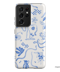 Mediterranean Wave Printed Phone Cases by Charlie Taylor - The Dairy
