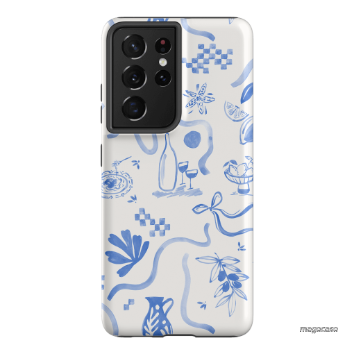 Mediterranean Wave Printed Phone Cases by Charlie Taylor - The Dairy
