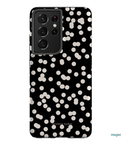Mini Confetti Noir Printed Phone Cases Samsung Galaxy S21 Ultra / Armoured by Veronica Tucker - The Dairy