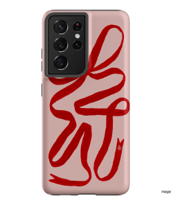 Valentine Ribbon Printed Phone Cases Samsung Galaxy S21 Ultra / Armoured by Jasmine Dowling - The Dairy
