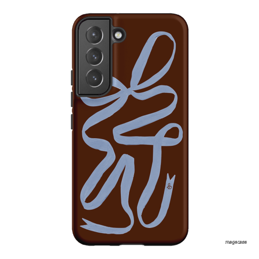 Mocha Ribbon Printed Phone Cases Samsung Galaxy S22 / Armoured by Jasmine Dowling - The Dairy