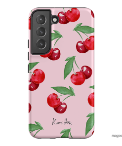 Cherry Rose Printed Phone Cases Samsung Galaxy S22 / Armoured by Kerrie Hess - The Dairy