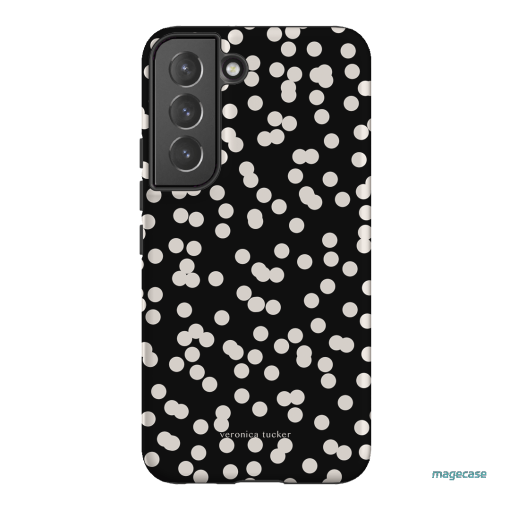 Mini Confetti Noir Printed Phone Cases Samsung Galaxy S22 / Armoured by Veronica Tucker - The Dairy