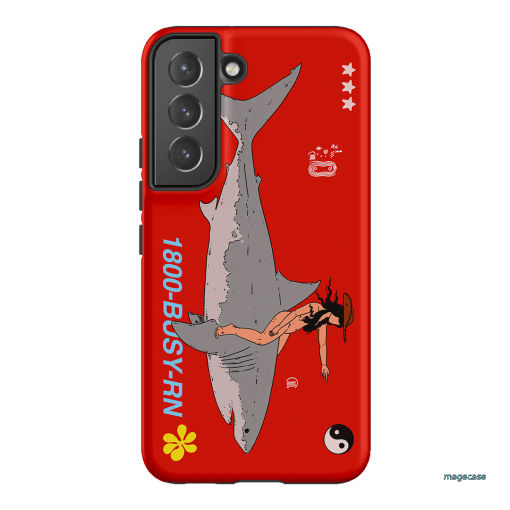 1800-Busy Rn in Red Printed Phone Cases Samsung Galaxy S22 Plus / Armoured by Easty Beasty - The Dairy