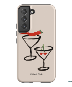 Chilli Cherry Printed Phone Cases by Phthalo Ruth - The Dairy