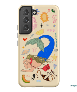 Mermaid Salad Cream Printed Phone Cases Samsung Galaxy S22 Plus / Armoured by Easty Beasty - The Dairy