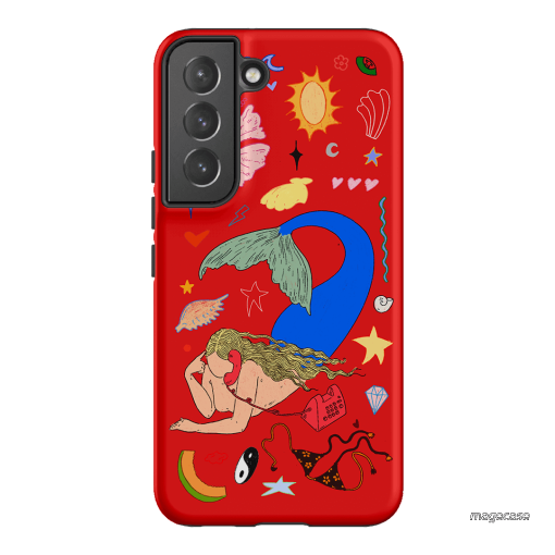 Mermaid Salad Scarlet Printed Phone Cases Samsung Galaxy S22 Plus / Armoured by Easty Beasty - The Dairy