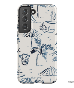 Balmy Blue Printed Phone Cases Samsung Galaxy S22 Plus / Armoured by Cass Deller - The Dairy