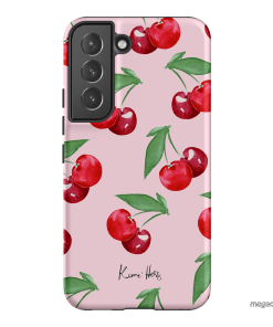 Cherry Rose Printed Phone Cases Samsung Galaxy S22 Plus / Armoured by Kerrie Hess - The Dairy