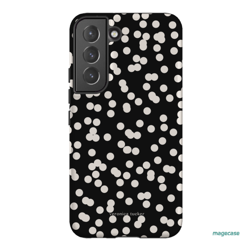 Mini Confetti Noir Printed Phone Cases Samsung Galaxy S22 Plus / Armoured by Veronica Tucker - The Dairy