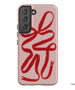 Valentine Ribbon Printed Phone Cases Samsung Galaxy S22 Plus / Armoured by Jasmine Dowling - The Dairy