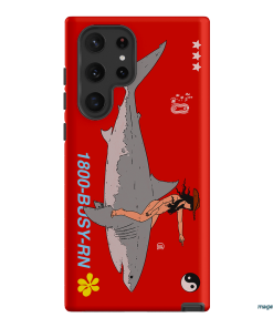 1800-Busy Rn in Red Printed Phone Cases Samsung Galaxy S22 Ultra / Armoured by Easty Beasty - The Dairy