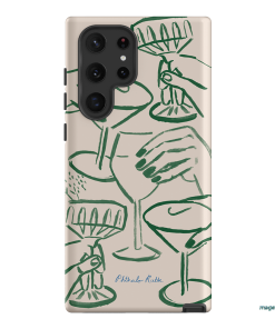 Cheers Printed Phone Cases Samsung Galaxy S22 Ultra / Armoured by Phthalo Ruth - The Dairy