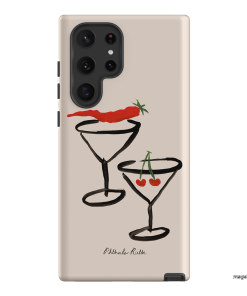 Chilli Cherry Printed Phone Cases by Phthalo Ruth - The Dairy