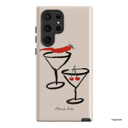 Chilli Cherry Printed Phone Cases by Phthalo Ruth - The Dairy