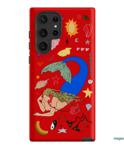 Mermaid Salad Scarlet Printed Phone Cases Samsung Galaxy S22 Ultra / Armoured by Easty Beasty - The Dairy