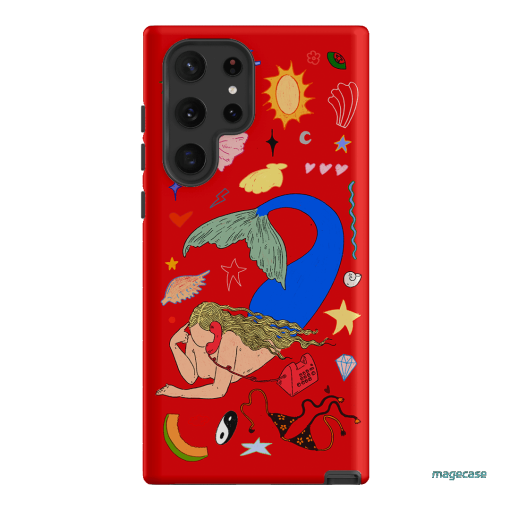 Mermaid Salad Scarlet Printed Phone Cases Samsung Galaxy S22 Ultra / Armoured by Easty Beasty - The Dairy