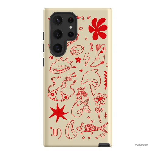 Spiced Cowboy Cream Printed Phone Cases Samsung Galaxy S22 Ultra / Armoured by Easty Beasty - The Dairy