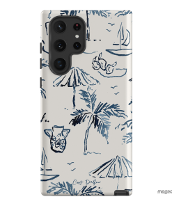 Balmy Blue Printed Phone Cases Samsung Galaxy S22 Ultra / Armoured by Cass Deller - The Dairy