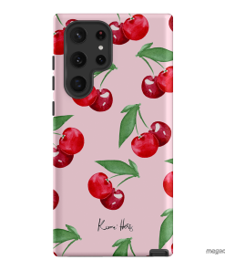 Cherry Rose Printed Phone Cases Samsung Galaxy S22 Ultra / Armoured by Kerrie Hess - The Dairy