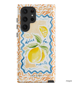 Dolce Far Niente Printed Phone Cases Samsung Galaxy S22 Ultra / Armoured by Cass Deller - The Dairy