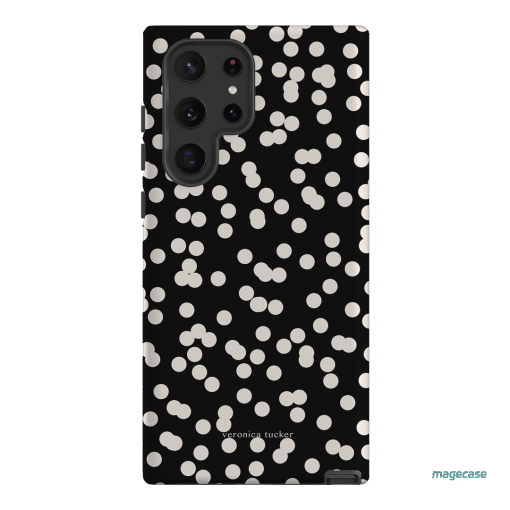Mini Confetti Noir Printed Phone Cases Samsung Galaxy S22 Ultra / Armoured by Veronica Tucker - The Dairy