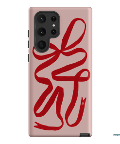 Valentine Ribbon Printed Phone Cases Samsung Galaxy S22 Ultra / Snap by Jasmine Dowling - The Dairy