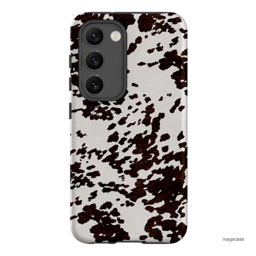Cowhide Charm Printed Phone Cases Samsung Galaxy S23 / Armoured by The Dairy - The Dairy