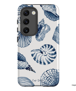 Blue Shells Printed Phone Cases Samsung Galaxy S23 / Armoured by Cass Deller - The Dairy