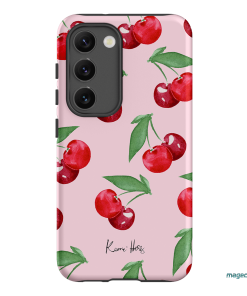 Cherry Rose Printed Phone Cases Samsung Galaxy S23 / Armoured by Kerrie Hess - The Dairy