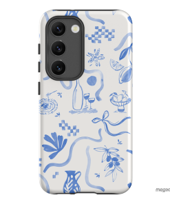 Mediterranean Wave Printed Phone Cases Samsung Galaxy S23 / Armoured by Charlie Taylor - The Dairy