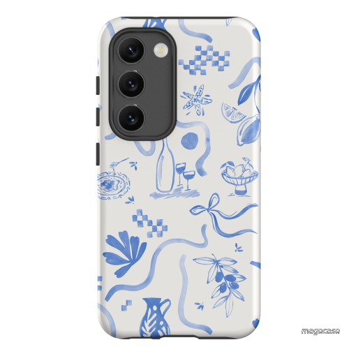 Mediterranean Wave Printed Phone Cases Samsung Galaxy S23 / Armoured by Charlie Taylor - The Dairy