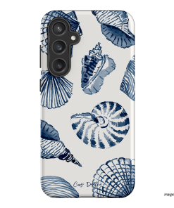 Blue Shells Printed Phone Cases Samsung Galaxy S23 FE / Armoured by Cass Deller - The Dairy