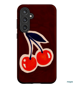 Cherries Printed Phone Cases Samsung Galaxy S23 FE / Armoured by Studio Bon - The Dairy