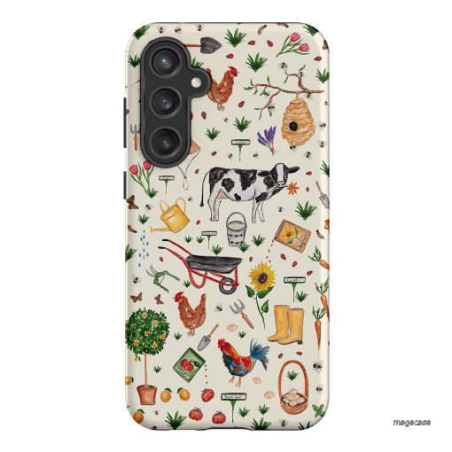 Farm Stay Printed Phone Cases Samsung Galaxy S23 FE / Armoured by BG. Studio - The Dairy