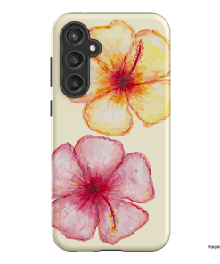 Hibiscus Flower Yellow Printed Phone Cases Samsung Galaxy S23 FE / Armoured by BG. Studio - The Dairy