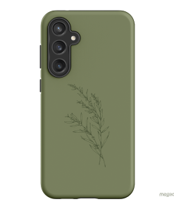 Khaki Wattle Printed Phone Cases Samsung Galaxy S23 FE / Armoured by Typoflora - The Dairy