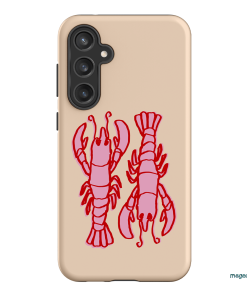Lobster Love Peach Printed Phone Cases Samsung Galaxy S23 FE / Armoured by The Dairy - The Dairy