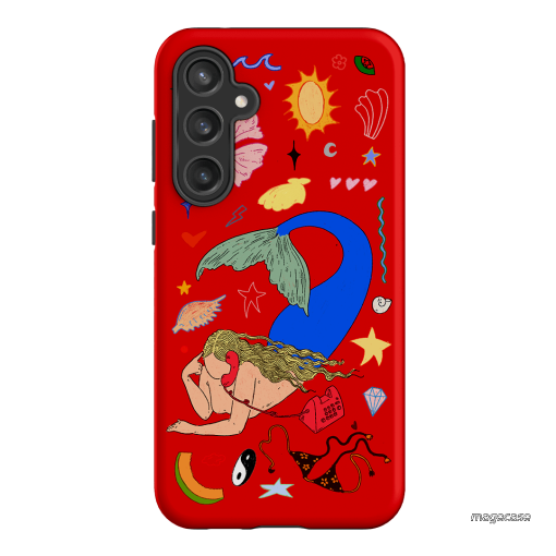 Mermaid Salad Scarlet Printed Phone Cases Samsung Galaxy S23 FE / Armoured by Easty Beasty - The Dairy