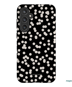 Mini Confetti Noir Printed Phone Cases Samsung Galaxy S23 FE / Armoured by Veronica Tucker - The Dairy