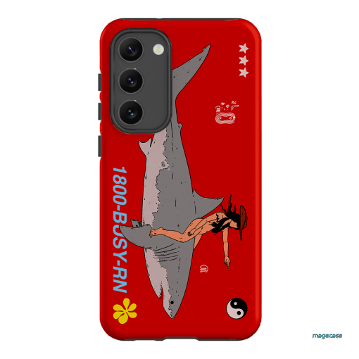 1800-Busy Rn in Red Printed Phone Cases Samsung Galaxy S23 Plus / Armoured by Easty Beasty - The Dairy