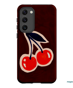 Cherries Printed Phone Cases Samsung Galaxy S23 Plus / Armoured by Studio Bon - The Dairy