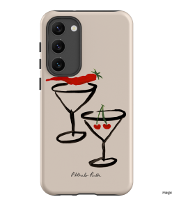 Chilli Cherry Printed Phone Cases by Phthalo Ruth - The Dairy