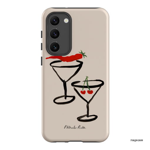 Chilli Cherry Printed Phone Cases by Phthalo Ruth - The Dairy